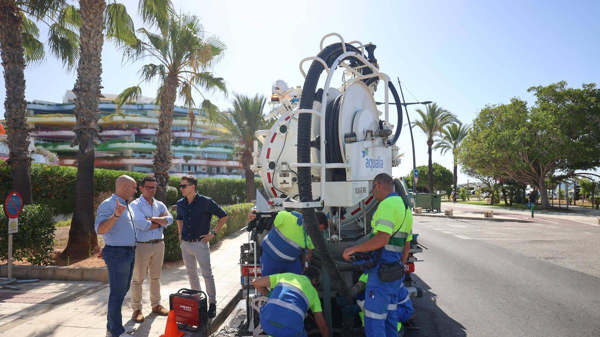 Uno de los pozos inspeccionados en la zona de Talamanca.