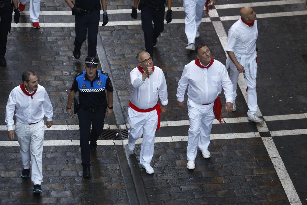 Primer encierro dels Sanfermins.