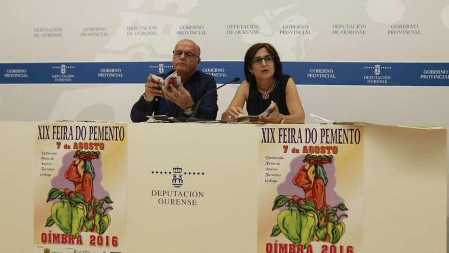 Manuel Baltar y Ana María Villarino durante la presentación en el &quot;Marcos Valcárcel&quot;. // Jesús Regal