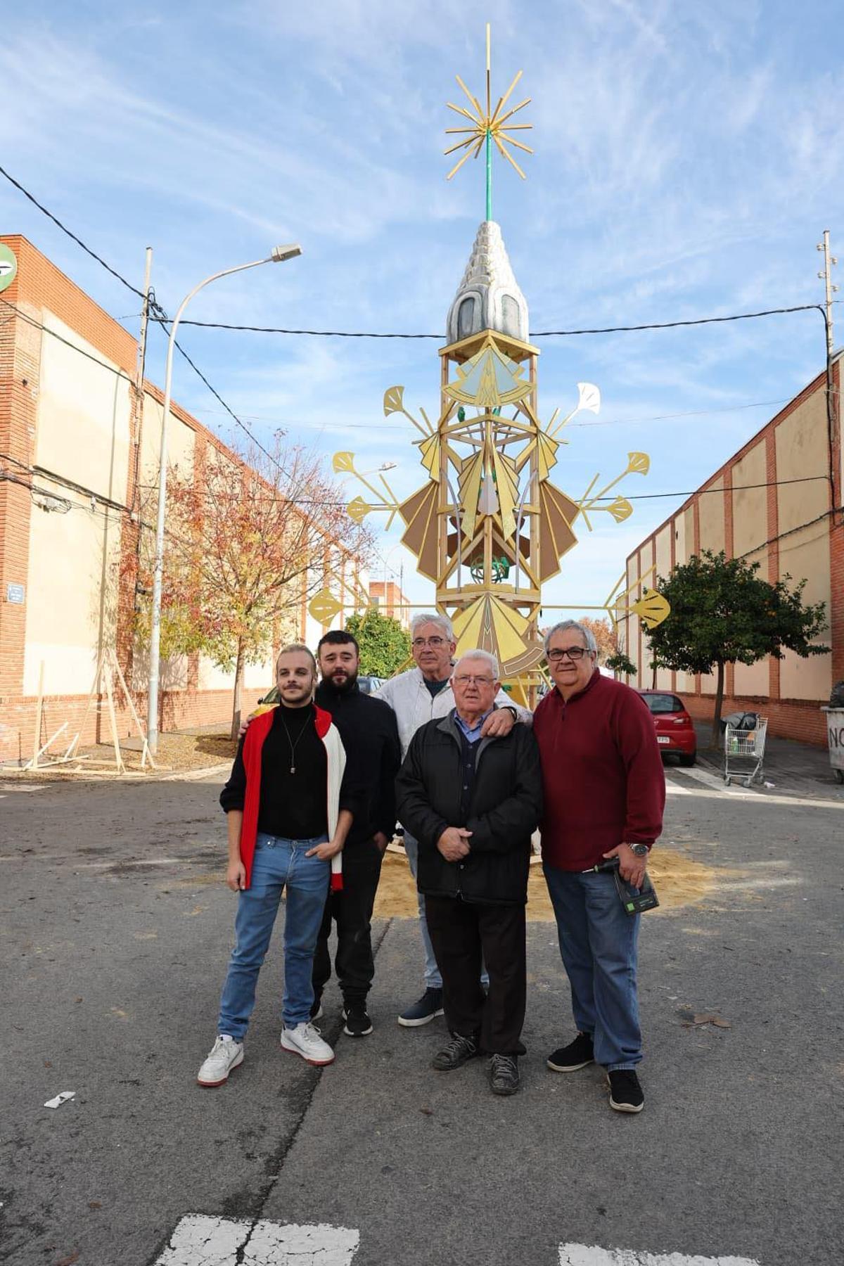 Los artistas responsables con la obra