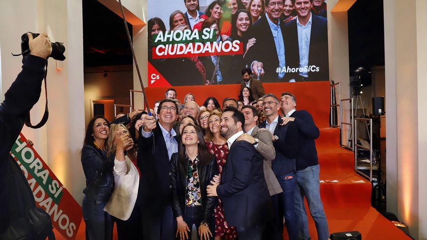 Una imagen del acto en Málaga para presentar la campaña de Ciudadanos cara al 2D.