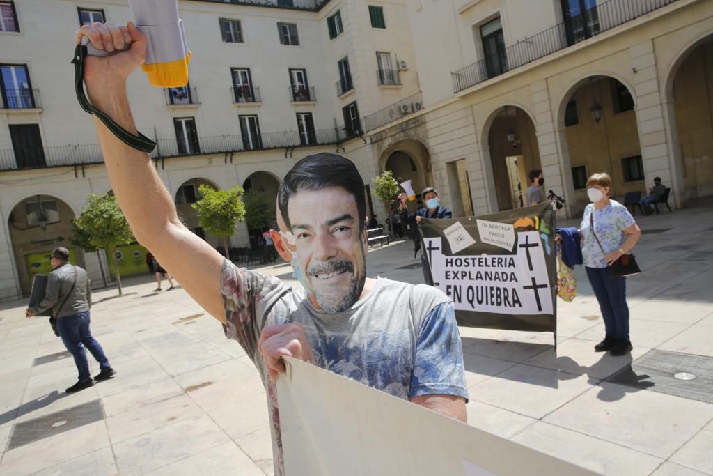 Protesta de los hosteleros de la Explanada