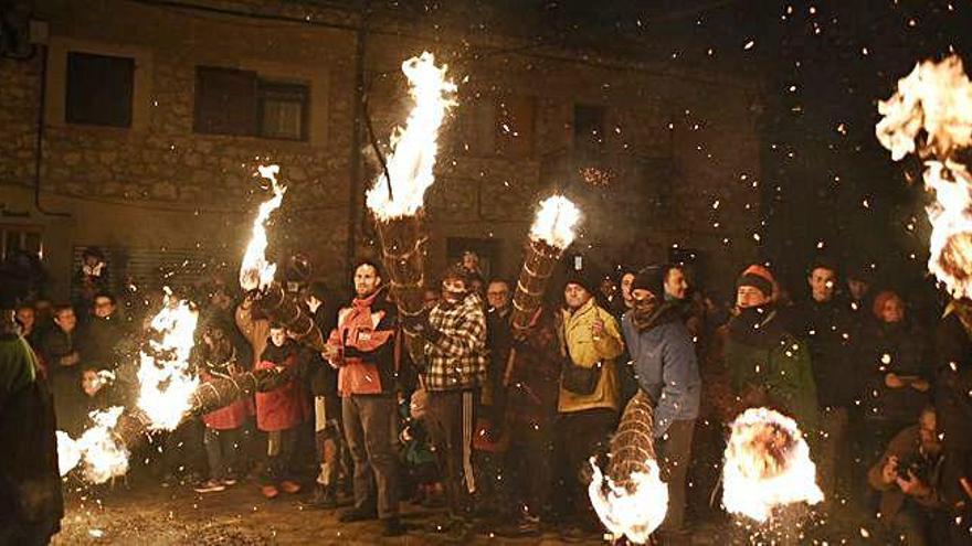 Cremada de faies a Sant Julià de Cerdanyola la darrera nit de Nadal