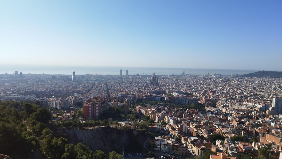 Día de sol y calor en Barcelona Día de sol y calor en Barcelona