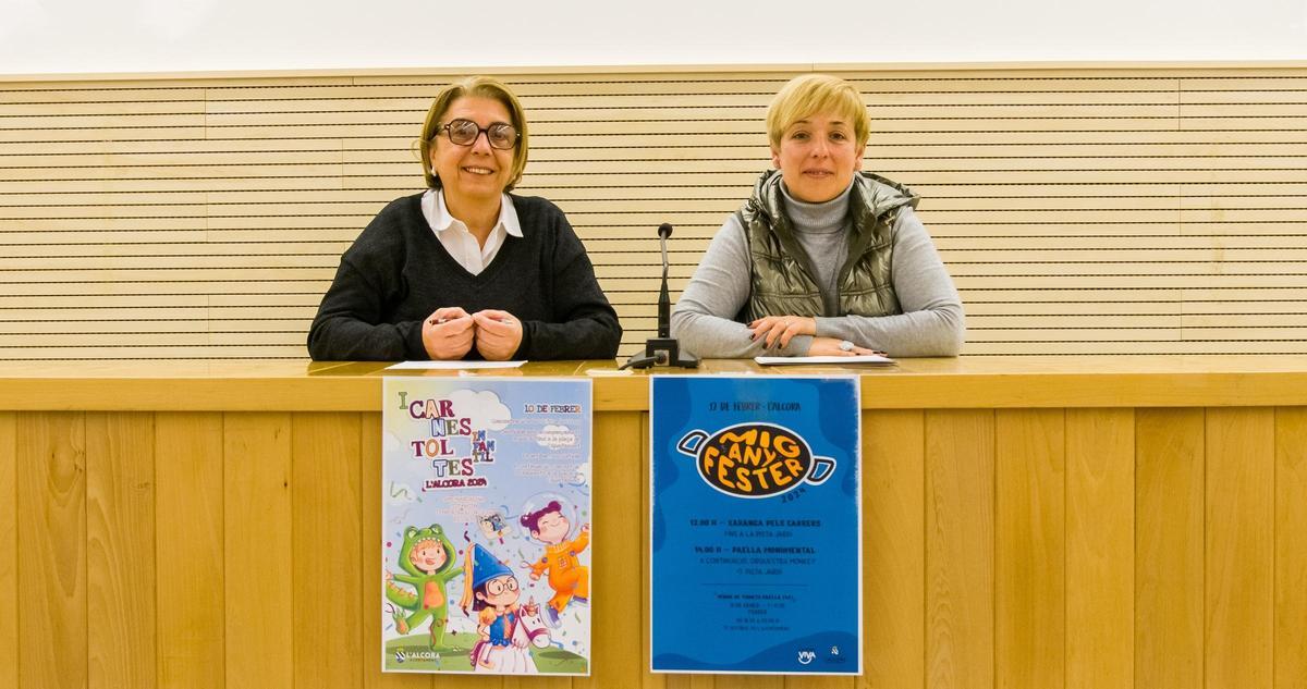 Ana Huguet y Vanessa Périz presentaron el cartel.