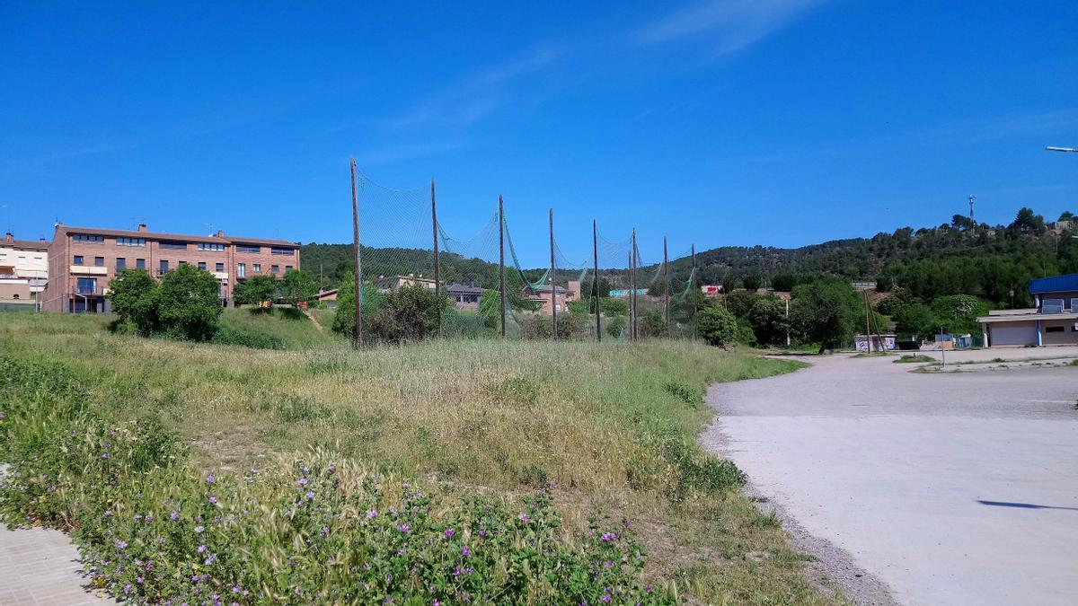 Terrenys a l'entorn del Pavelló Blau que se cediran a la Generalitat per fer el nou institut