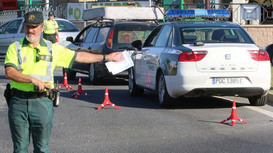 Imagen de un control de alcoholemia efectuado en la provincia.