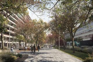 Barcelona licita las obras del paseo verde de la Gran Via hasta el parque de las Glòries