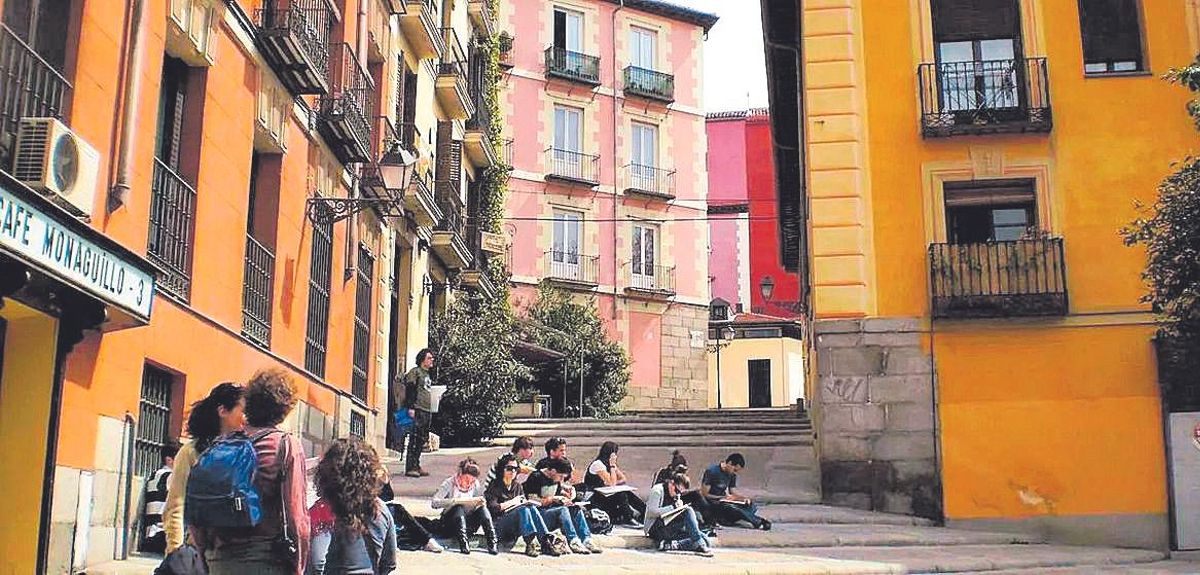 La calle del Rojo, en el Madrid de los Austrias.