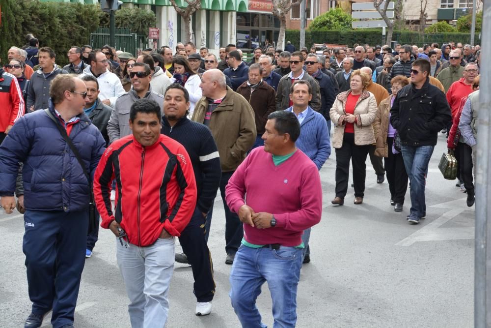 Manifestación en Murcia de los agricultores