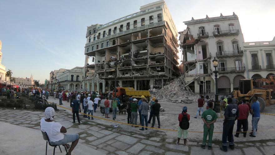 Así quedó el Hotel Saratoga tras la explosión en La Habana