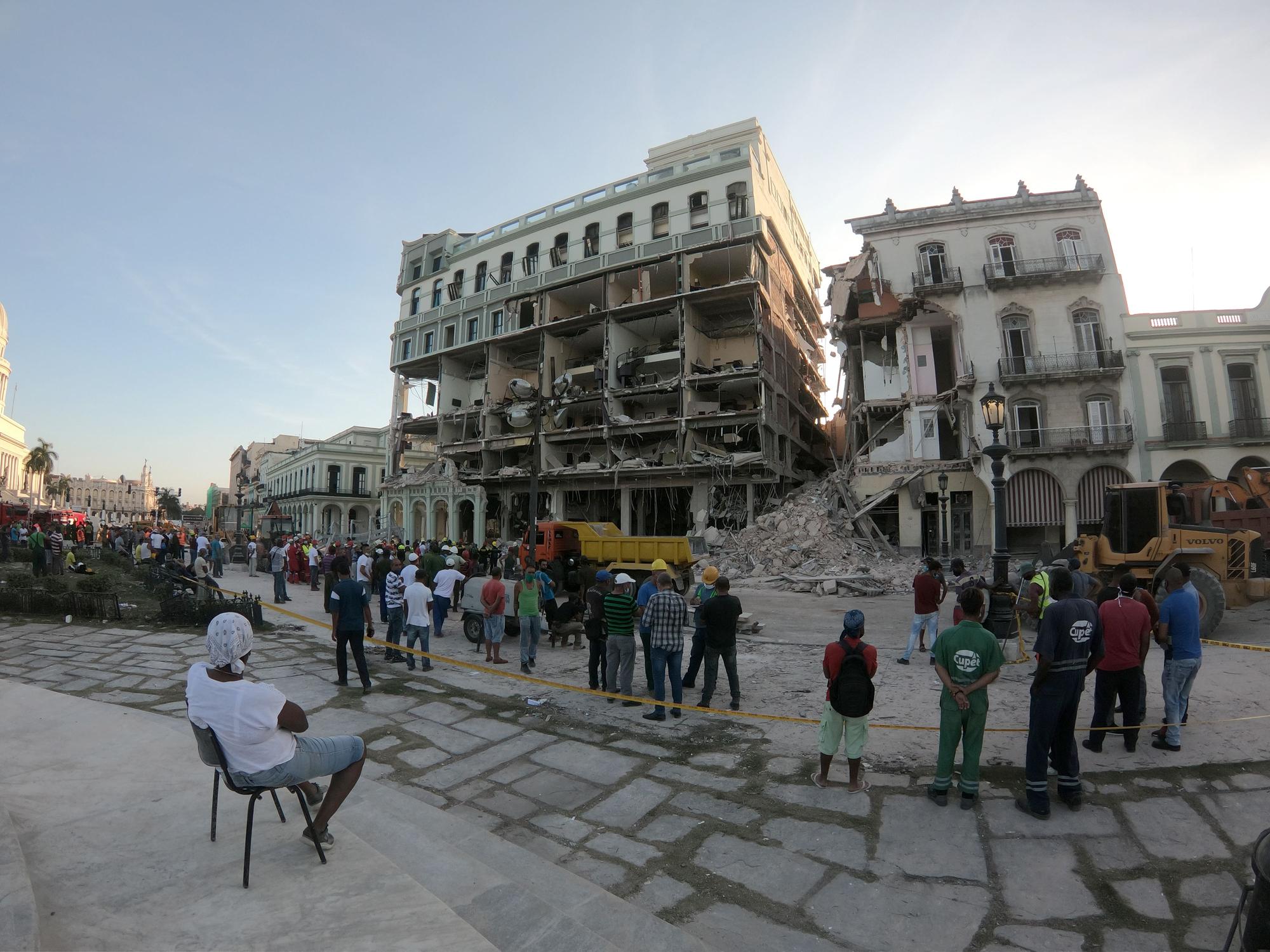 Así quedó el Hotel Saratoga tras la explosión de La Habana