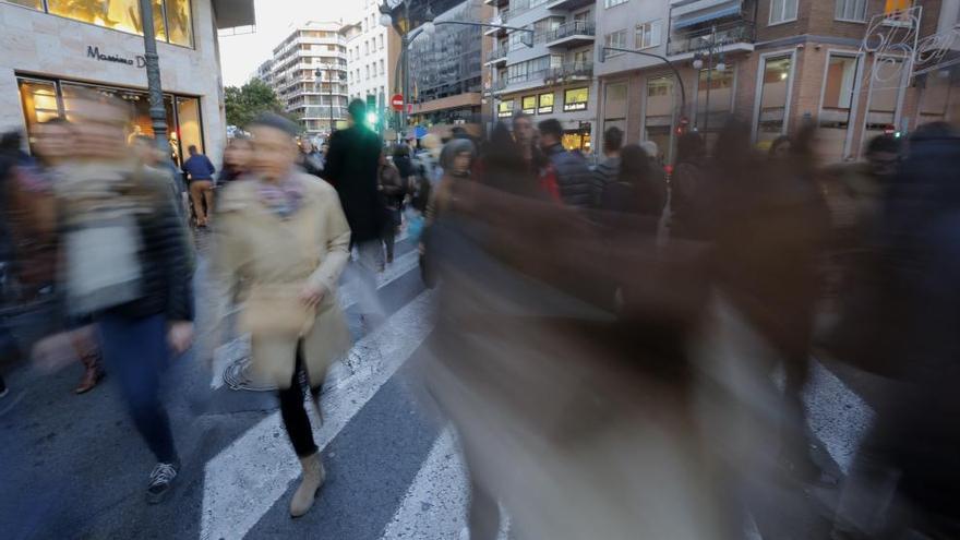 La calle Colón, la zona de compras por excelencia en Valencia.