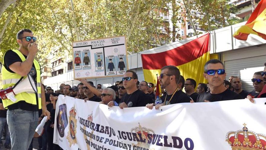 Una de las protestas que hizo Jusapol en Murcia.