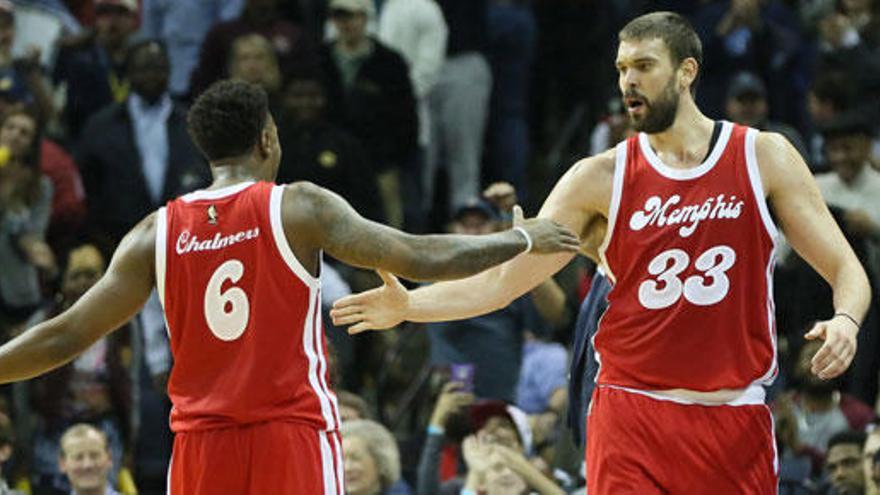 Marc Gasol, decisivo en el triunfo de los Grizzlies.