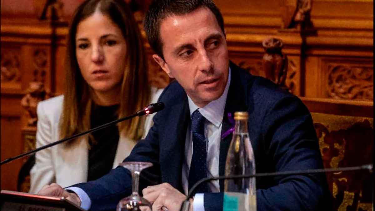 Llorenç Galmés, en el pleno del Consell.