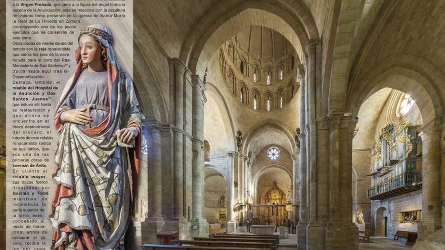 Imagen y texto explicativo sobre la Colegiata de Toro y una de las obras de arte que se puede admirar en su interior, la Virgen Embarazada.