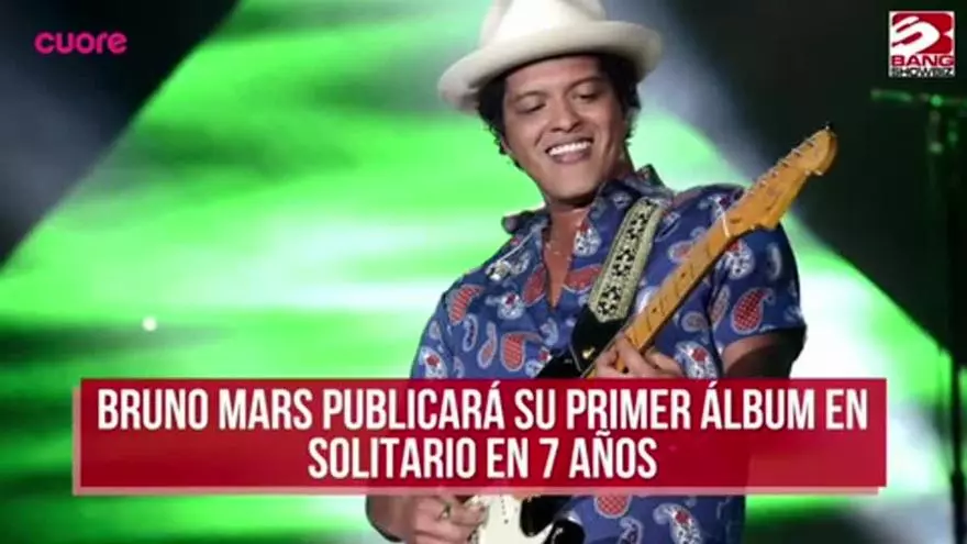 Bruno MArs se hace un 'se vienen cositas' después de chiquicientos años