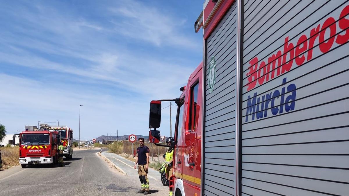 Vehículos de los Bomberos de Murcia (FOTO DE ARCHIVO).
