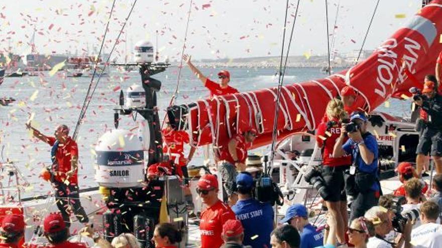 La salida de la Volvo Ocean Race desde Alicante en su última edición.