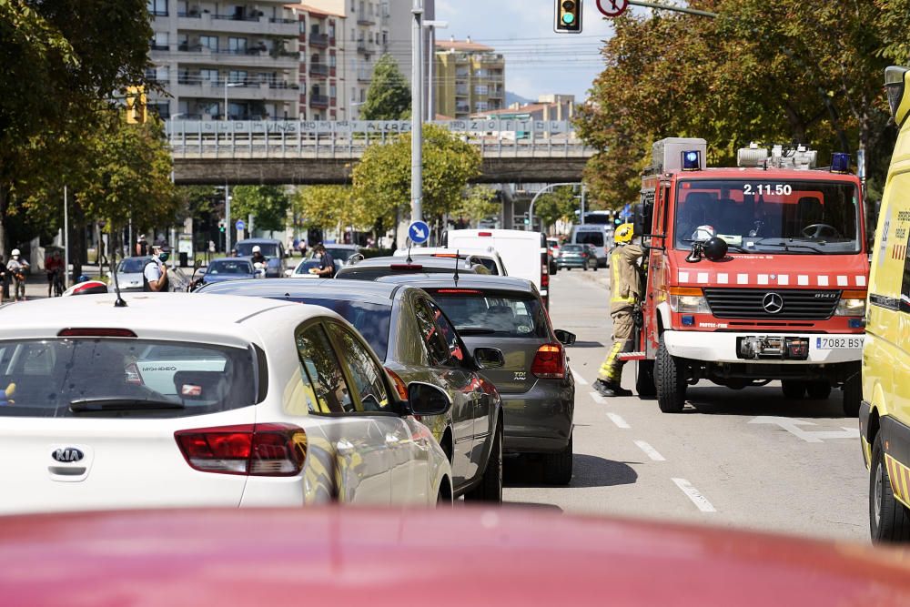 Moto accidentada.