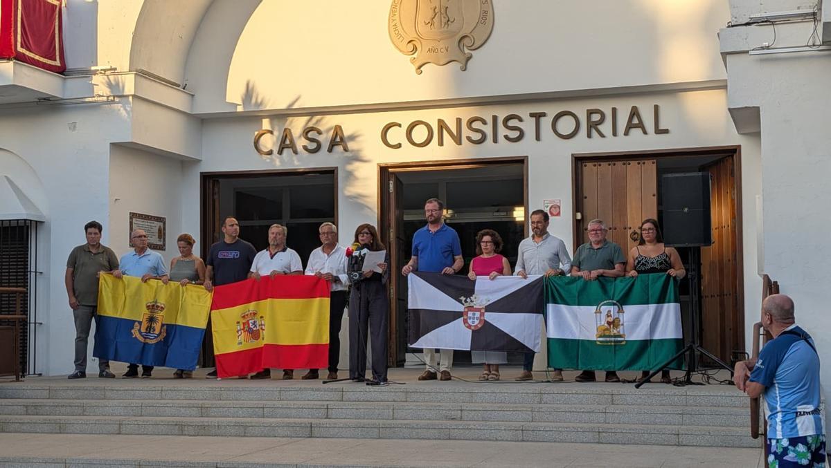 Lectura del manifiesto en Palma del Río.