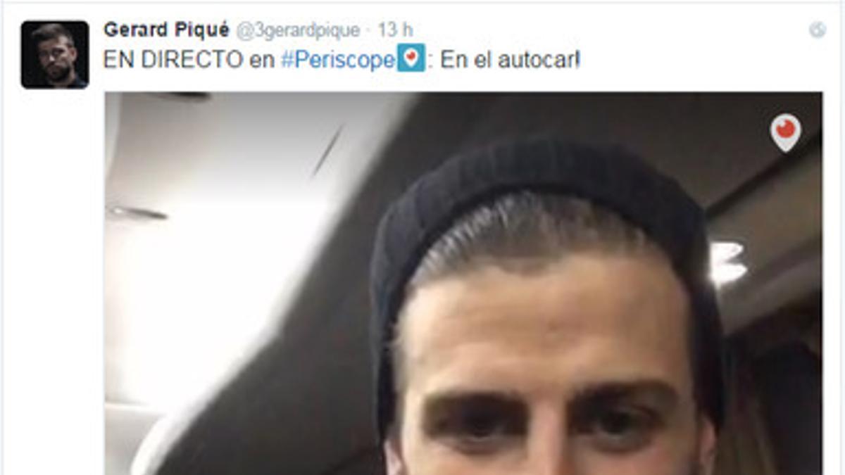 Gerard Piqué, en su segunda 'rueda de prensa' en Pereiscope