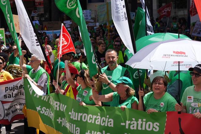 Manifestación de profesores en Castellón