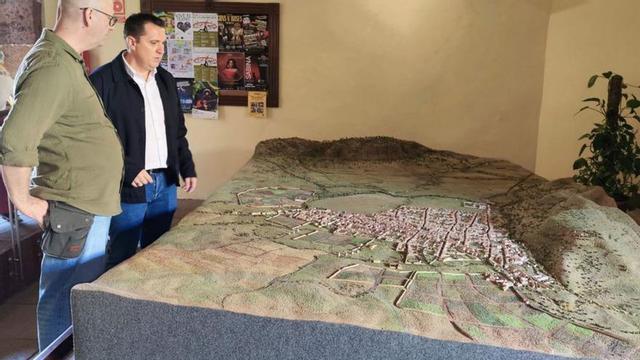 La maqueta que representa la ciudad.
