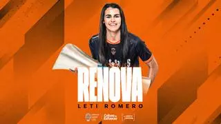 El Valencia Basket blinda a Leti Romero de 'taronja' hasta 2026