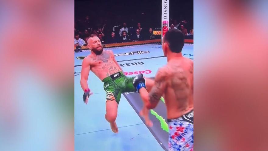 Así fue la lesión de Mcgregor frente a Holloway