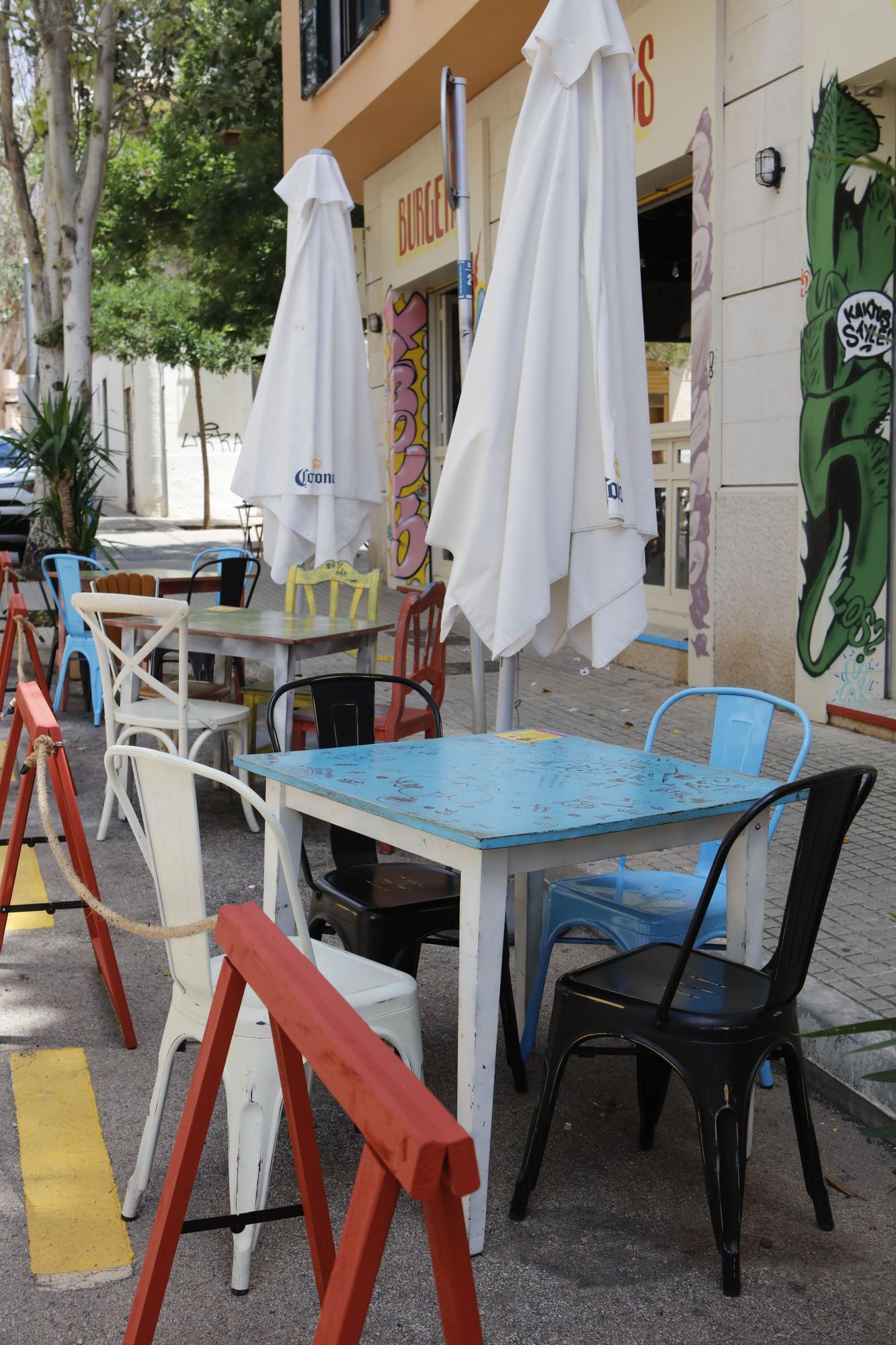 Erinnerung an die Corona-Terrassen in Palma