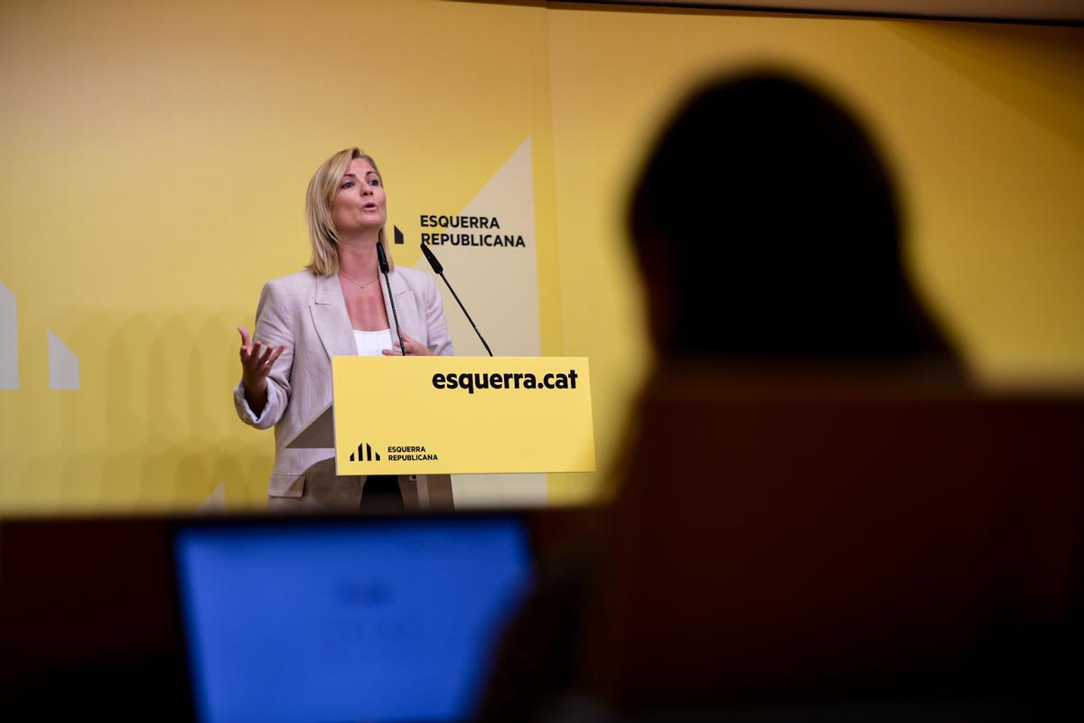 La portavoz de ERC, Raquel Sans. La portavoz de ERC, Raquel Sans.