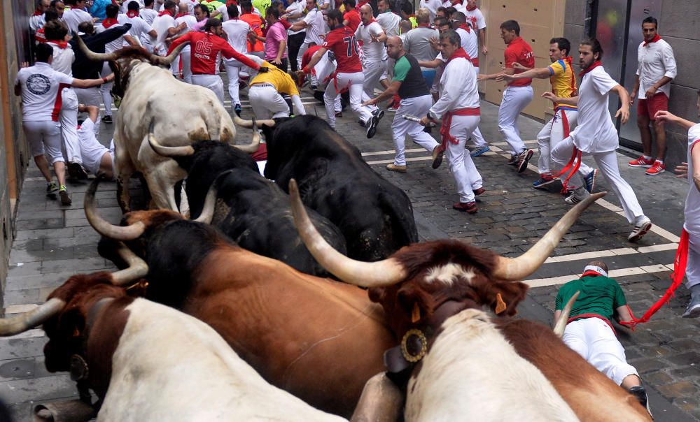 El cuarto encierro, rápido y limpio.