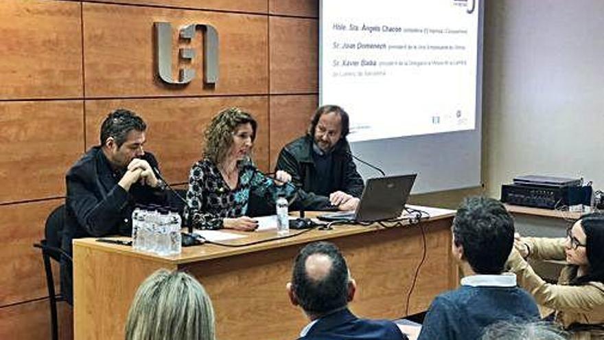 La consellera d&#039;Empresa i Coneixement, Àngels Chacón, ahir a Igualada