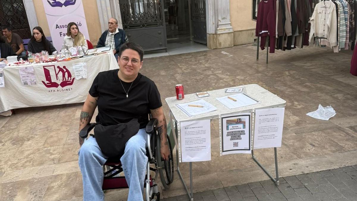 Esmeralda, en una de las actividades organizadas para recaudar fondos.