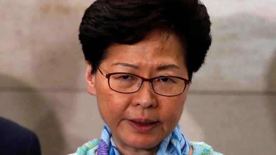 La jefa del Gobierno local de Hong Kong, Carrie Lam.