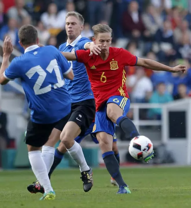 Las mejores imágenes de la victoria de España S21 frente Estonia
