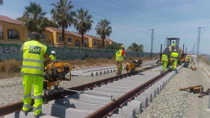 El AVE entre Murcia y Lorca entra en su recta final con la plataforma prácticamente terminada