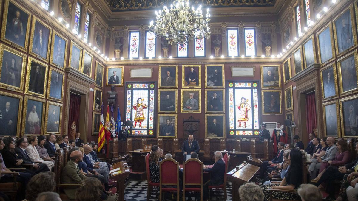 El primer pleno municipal de esta legislatura, en la que Jaime Martínez tomó posesión.