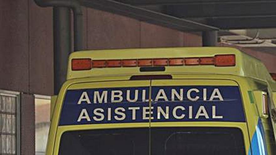 La ambulancia, en Urgencias. |