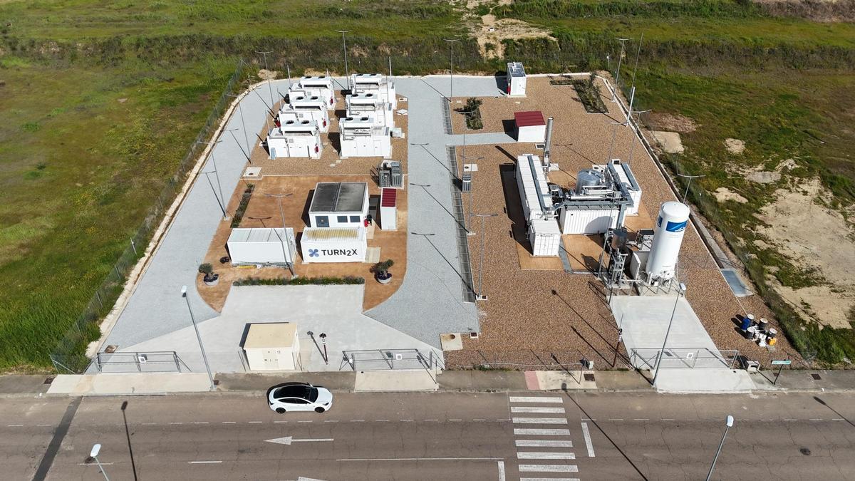Instalaciones de la planta piloto de gas natural verde en Miajadas.