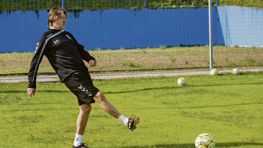 Egea durante un entrenamiento.