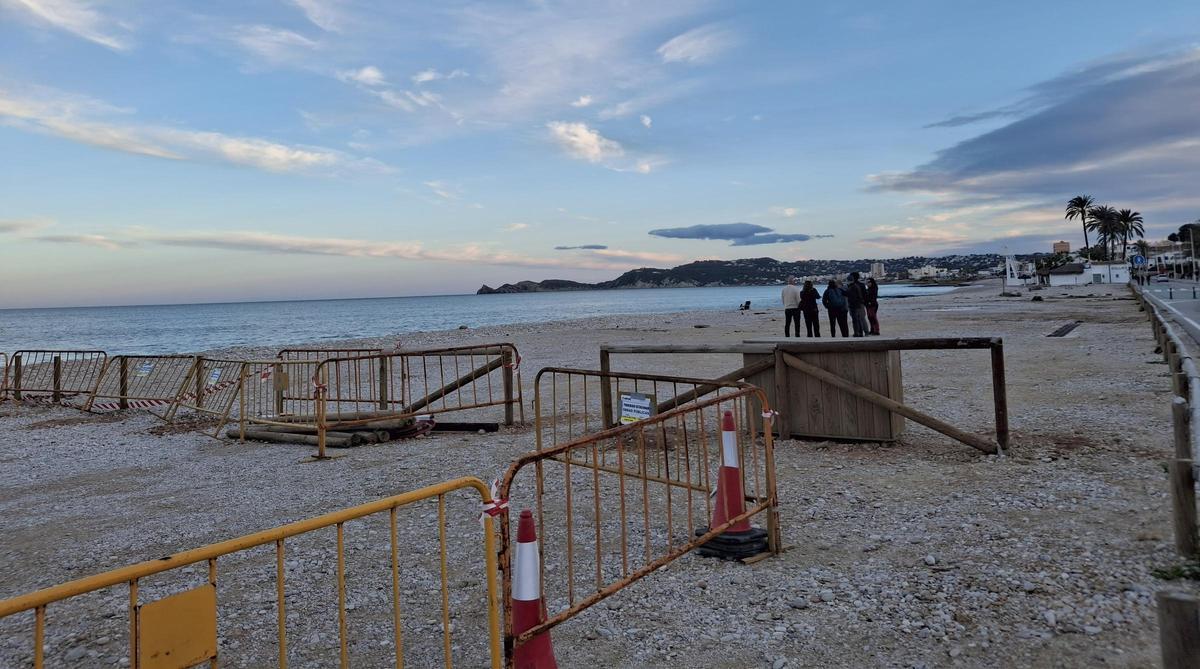 El tramo de aparcamiento ahora cerrado es el más próximo al Montgó di bongo