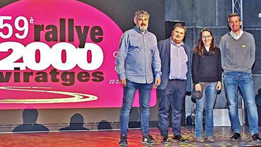 Des de l&#039;esquerra, Tony Ramos, Toni Massegú, Anna Cazorla i Oriol Julià en la presentació d&#039;ahir