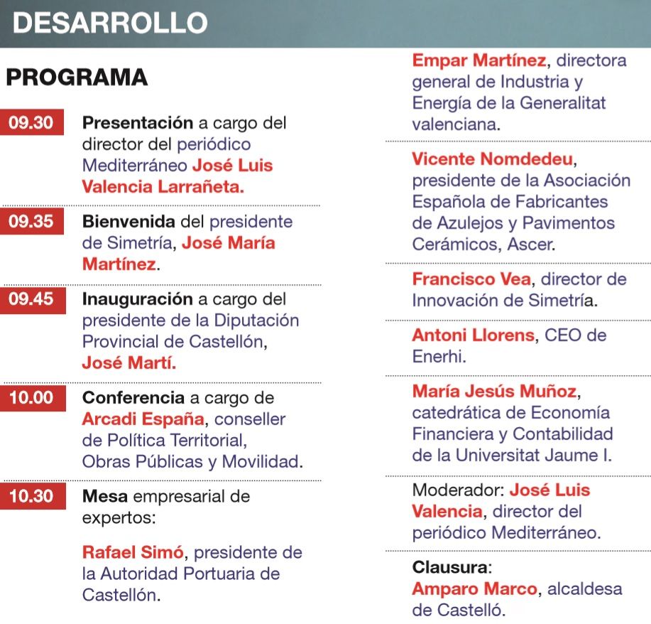 Programa de la jornada