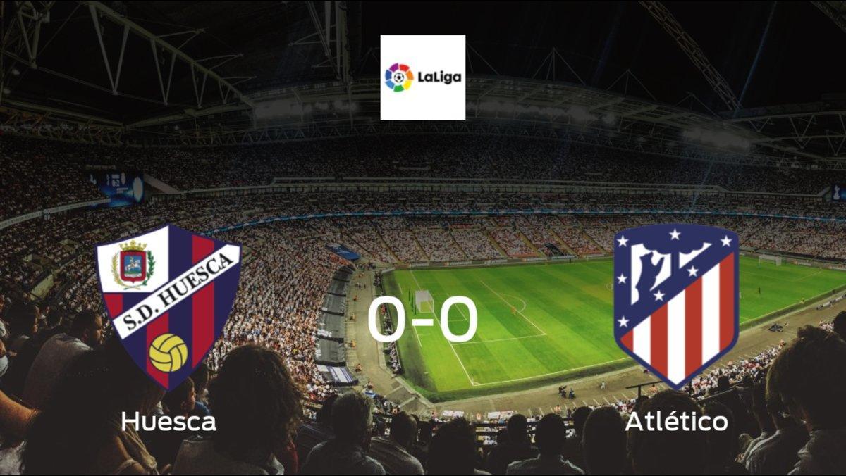 Huesca and Atlético Madrid ended the game with a 0-0 draw at El Alcoraz