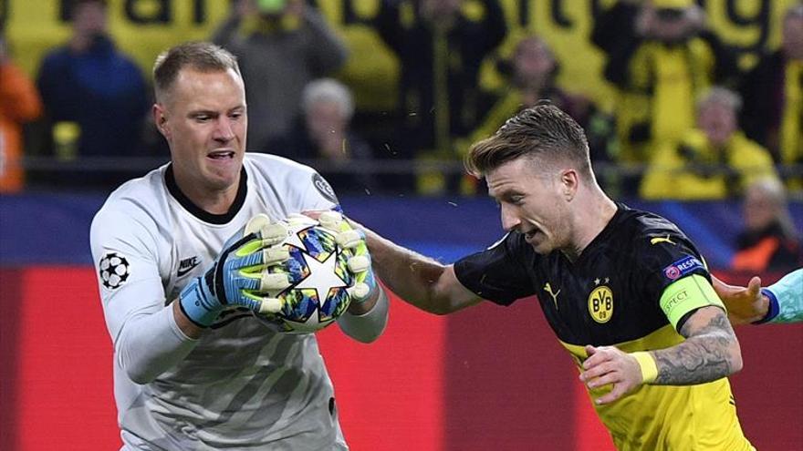 Ter Stegen salva al Barça de la derrota en Dortmund