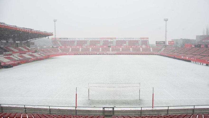 La imagen de Montilivi cubierto de nieve