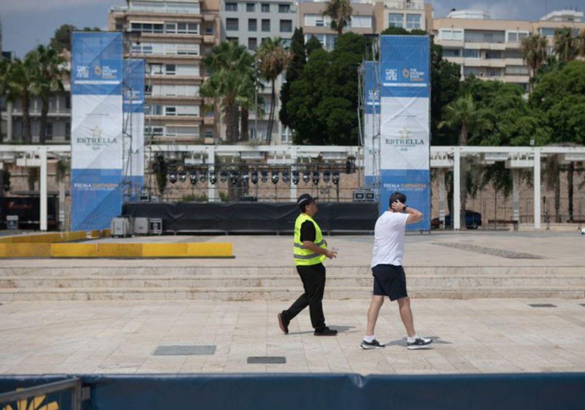 Escenario de las actuaciones musicales. | LOYOLA PÉREZ DE VILLEGAS